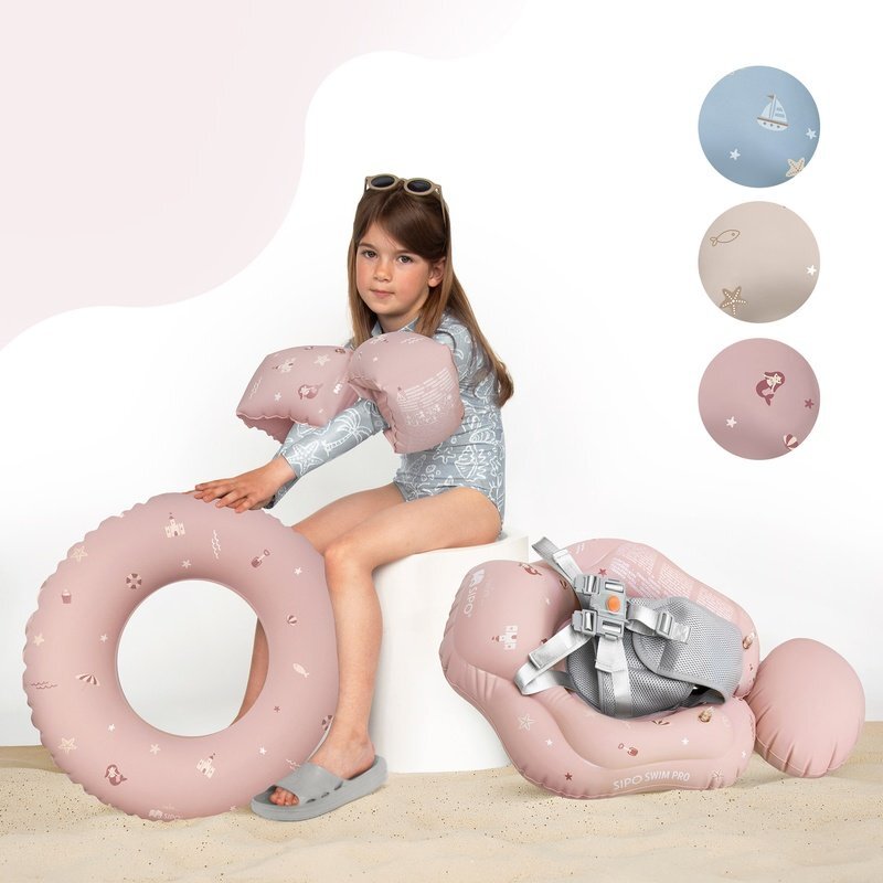 Sipo Aripioare gonflabile de inot Pink sustinatoare pentru copii 3-6 ani 15-30 kg
