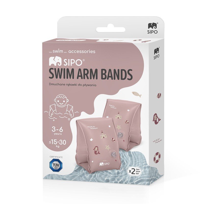 Sipo Aripioare gonflabile de inot Pink sustinatoare pentru copii 3-6 ani 15-30 kg