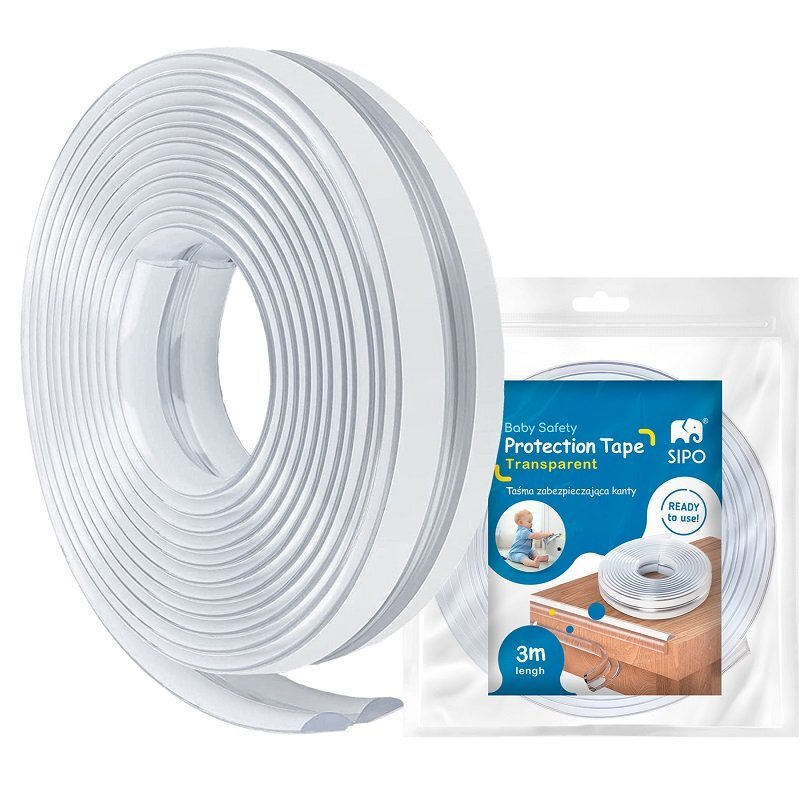 Sipo Banda protectie Baby Safety pentru muchii si margini cu adeziv transparent 3 metri