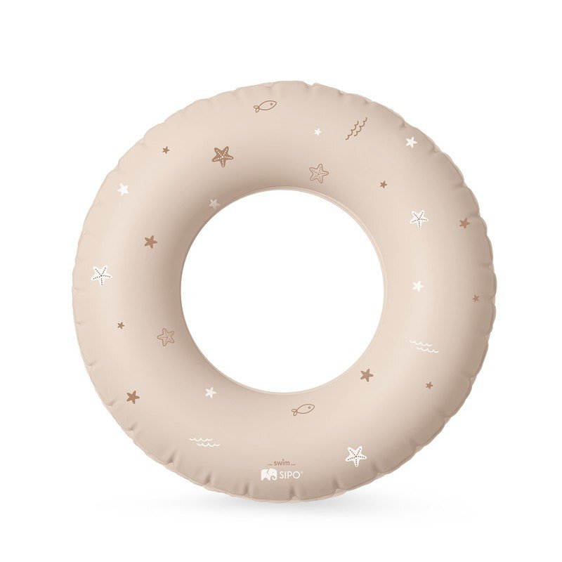 Sipo Colac gonflabil de inot Beige 50 cm pentru copii 3-6 ani 15-30 kg
