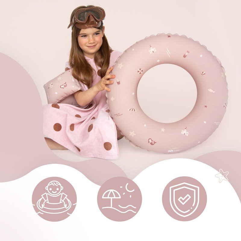 Sipo Colac gonflabil de inot Pink 50 cm pentru copii 3-6 ani 15-30 kg