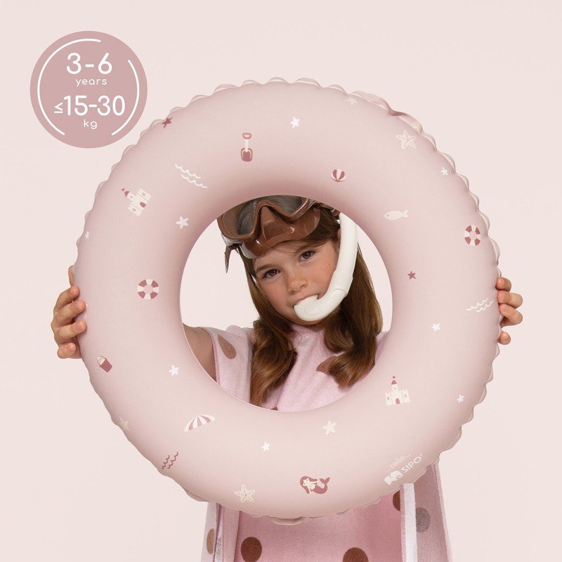 Sipo Colac gonflabil de inot Pink 50 cm pentru copii 3-6 ani 15-30 kg