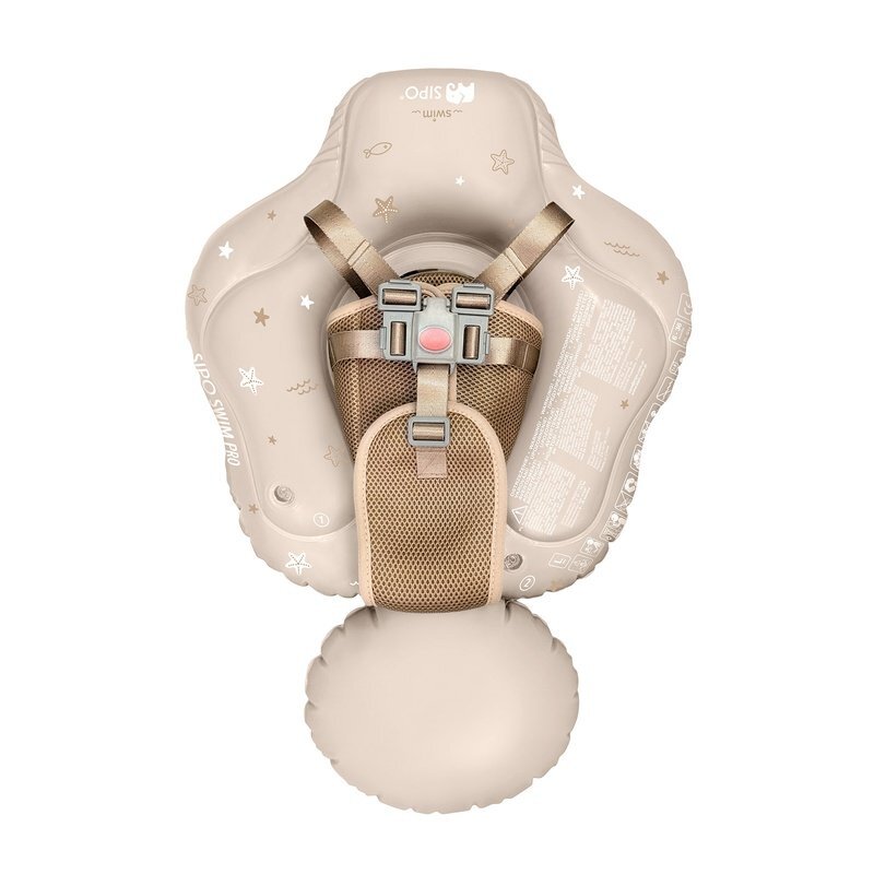 Sipo Colac gonflabil de inot Swim Pro Beige sustinator pentru bebelusi 6-36 luni 11-18 kg
