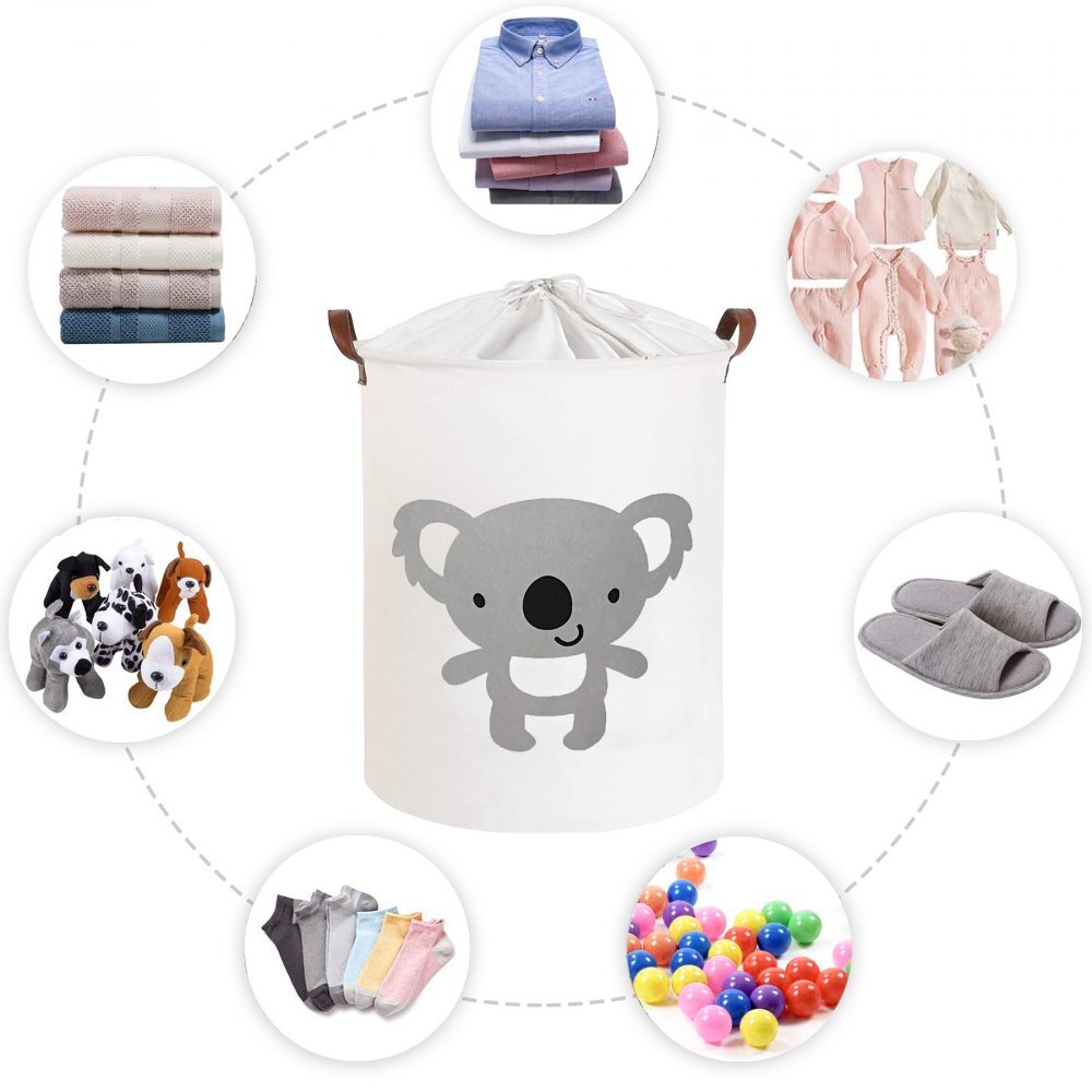 Sipo Cos pliabil pentru jucarii si rufe 35x42 cm bumbac 43l Koala