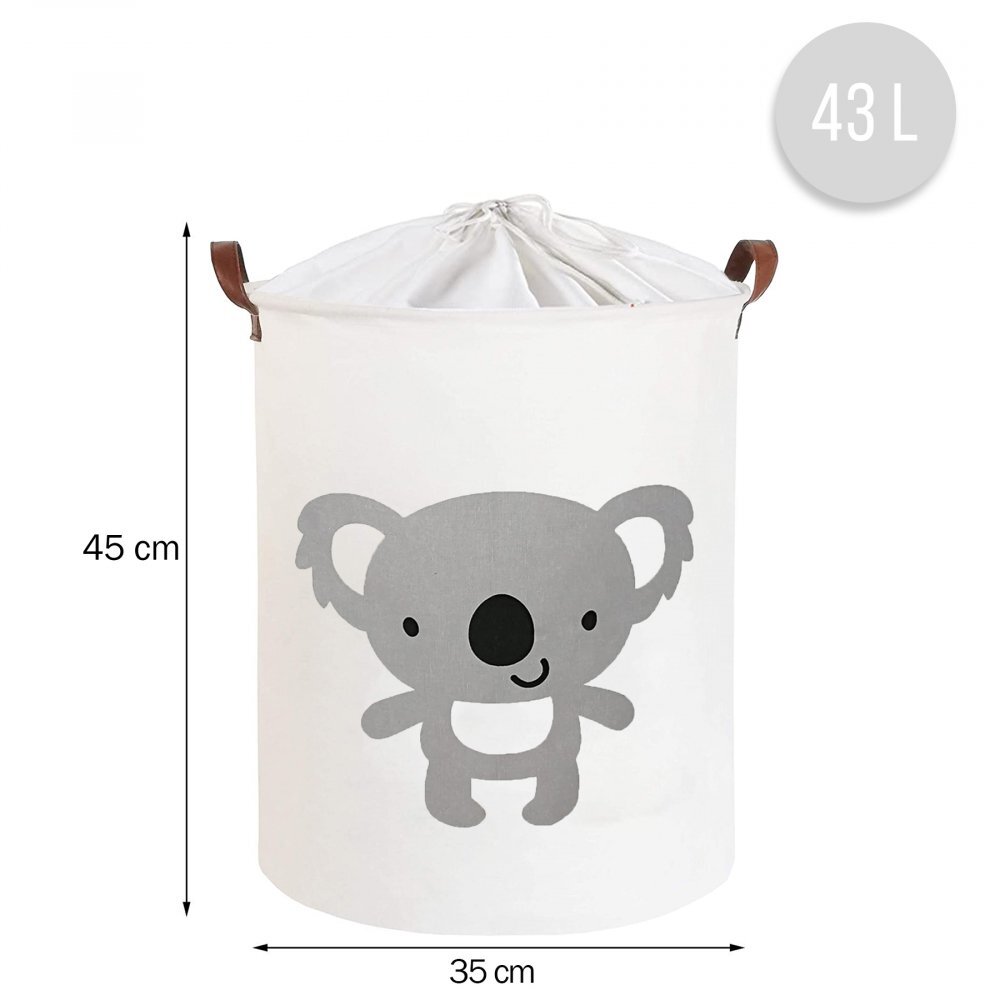 Sipo Cos pliabil pentru jucarii si rufe 35x42 cm bumbac 43l Koala