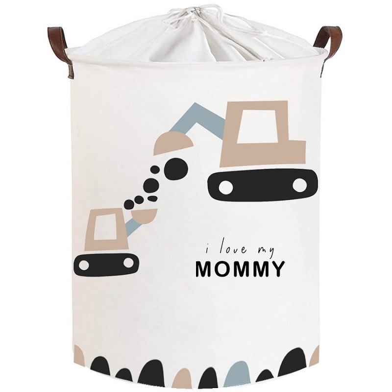 Sipo Cos pliabil pentru jucarii si rufe 35x42 cm bumbac 43l Love Mommy