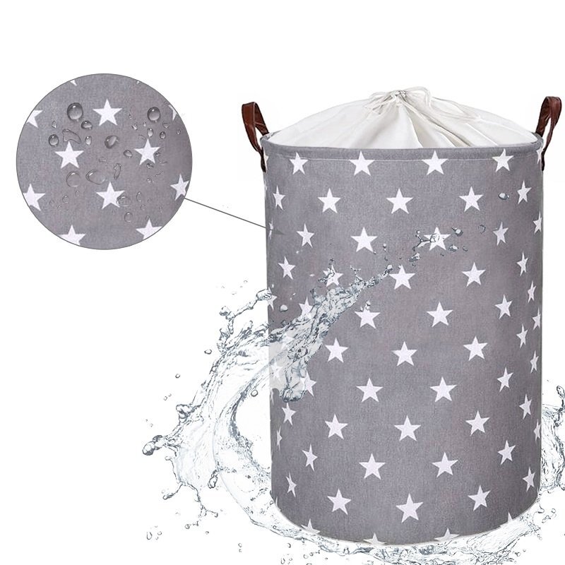 Sipo Cos pliabil pentru jucarii si rufe 35x42 cm bumbac 43l Stars