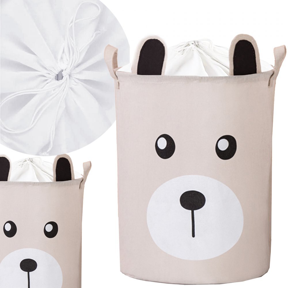 Sipo Cos pliabil pentru jucarii si rufe 35x42 cm bumbac 43l Urs