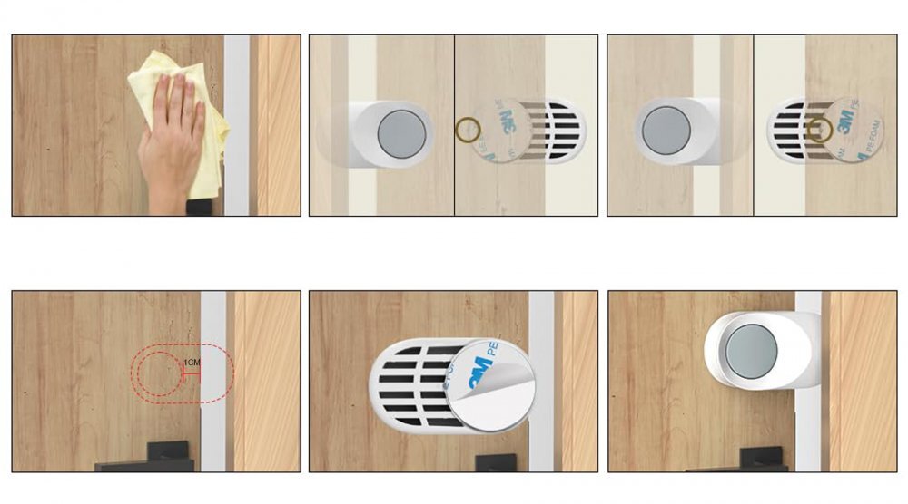 Sipo Opritor de usa rotativ Baby Safety pentru copii 2 bucati