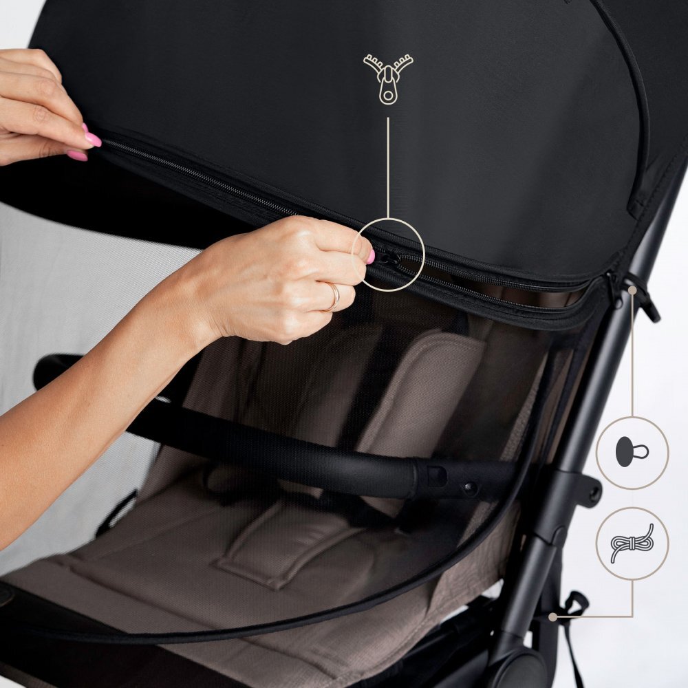 Sipo Plasa de insecte 2 in 1 cu parasolar inclus