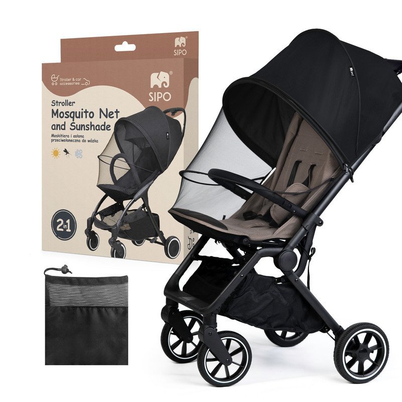 Sipo Plasa de insecte 2 in 1 cu parasolar inclus