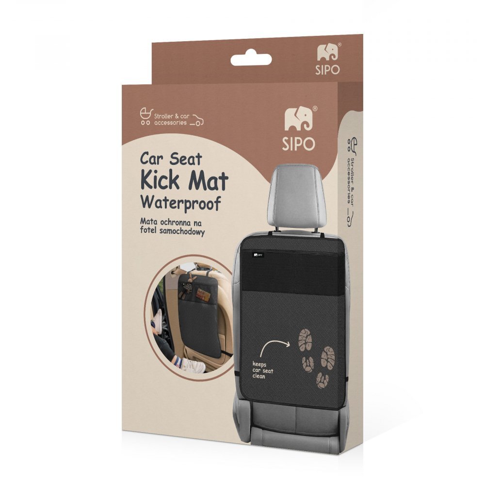 Sipo Protectie anti-lovituri pentru scaun auto Negru