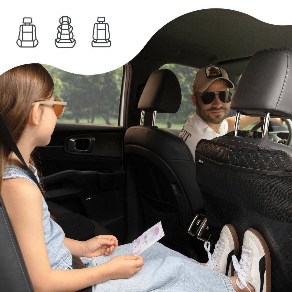 Sipo Protectie anti-lovituri pentru scaun auto Negru
