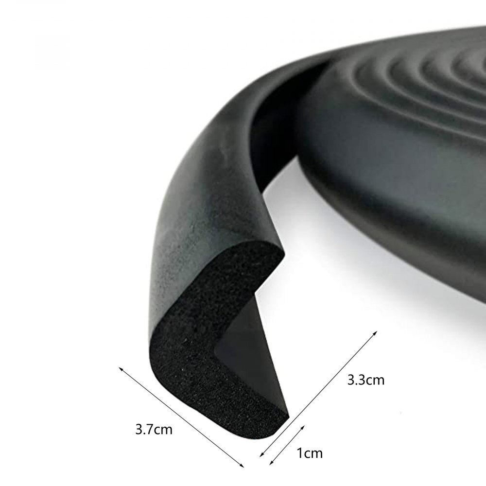 Sipo Rola protectie Baby Safety din spuma groasa pentru colturi mobilier 2 metri negru
