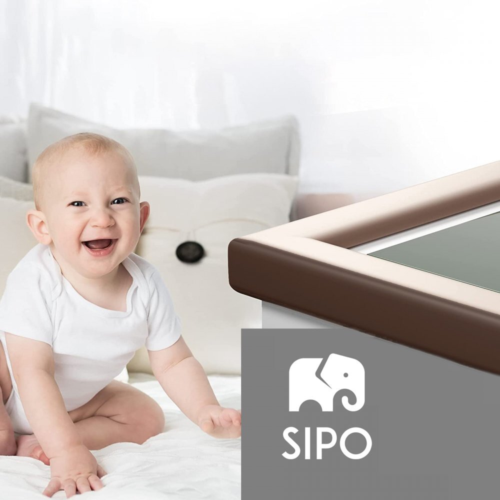 Sipo Rola protectie din spuma groasa Baby Safety pentru colturi mobilier 2 metri maro
