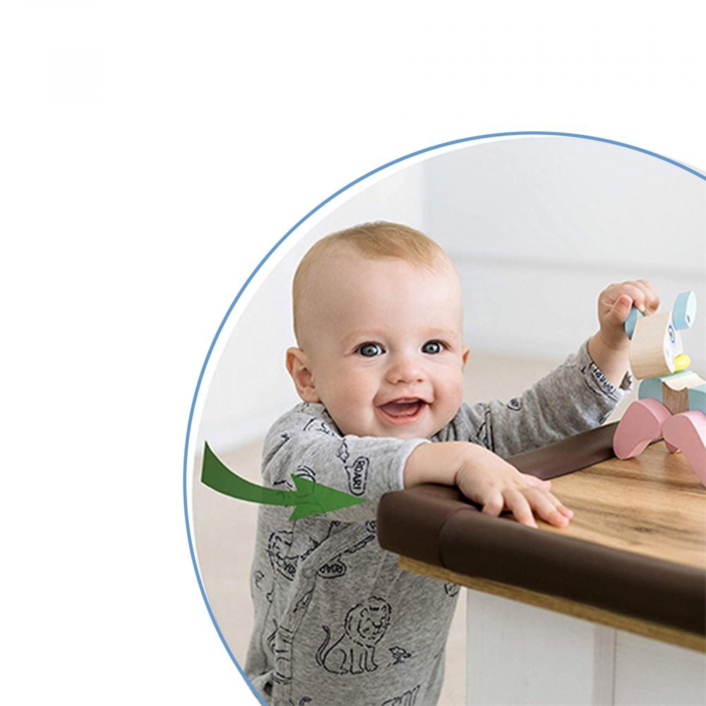 Sipo Rola protectie din spuma groasa Baby Safety pentru colturi mobilier 2 metri maro