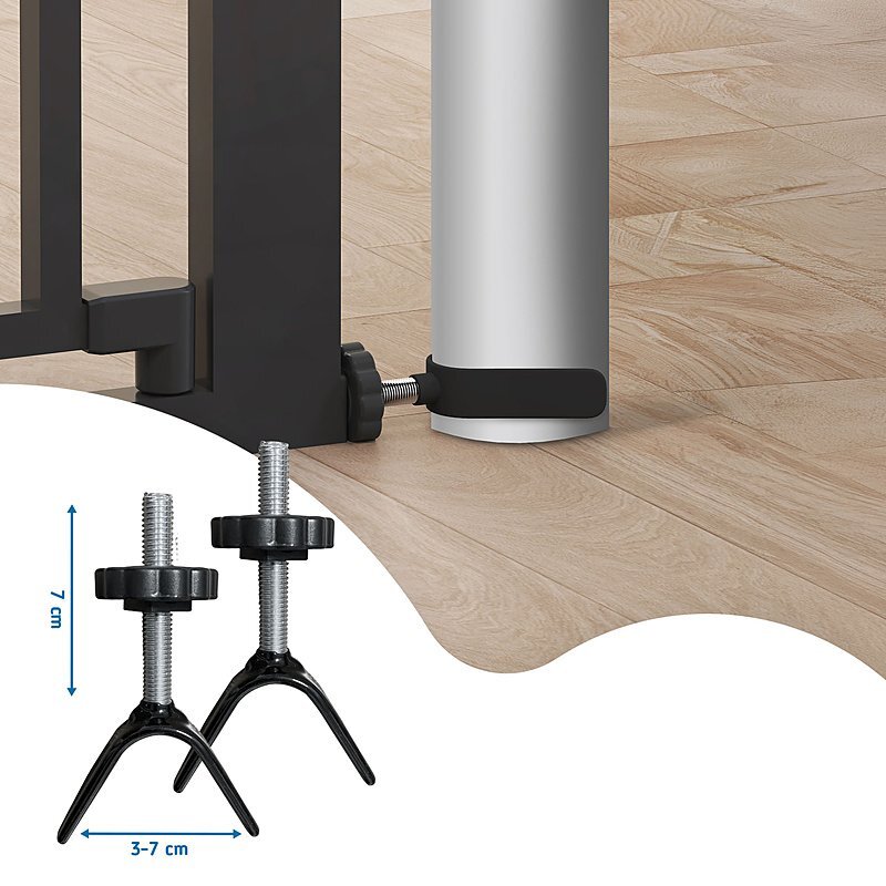 Sipo Set 2 adaptoare tip Y pentru porti de siguranta pentru scari si balustrade Negru
