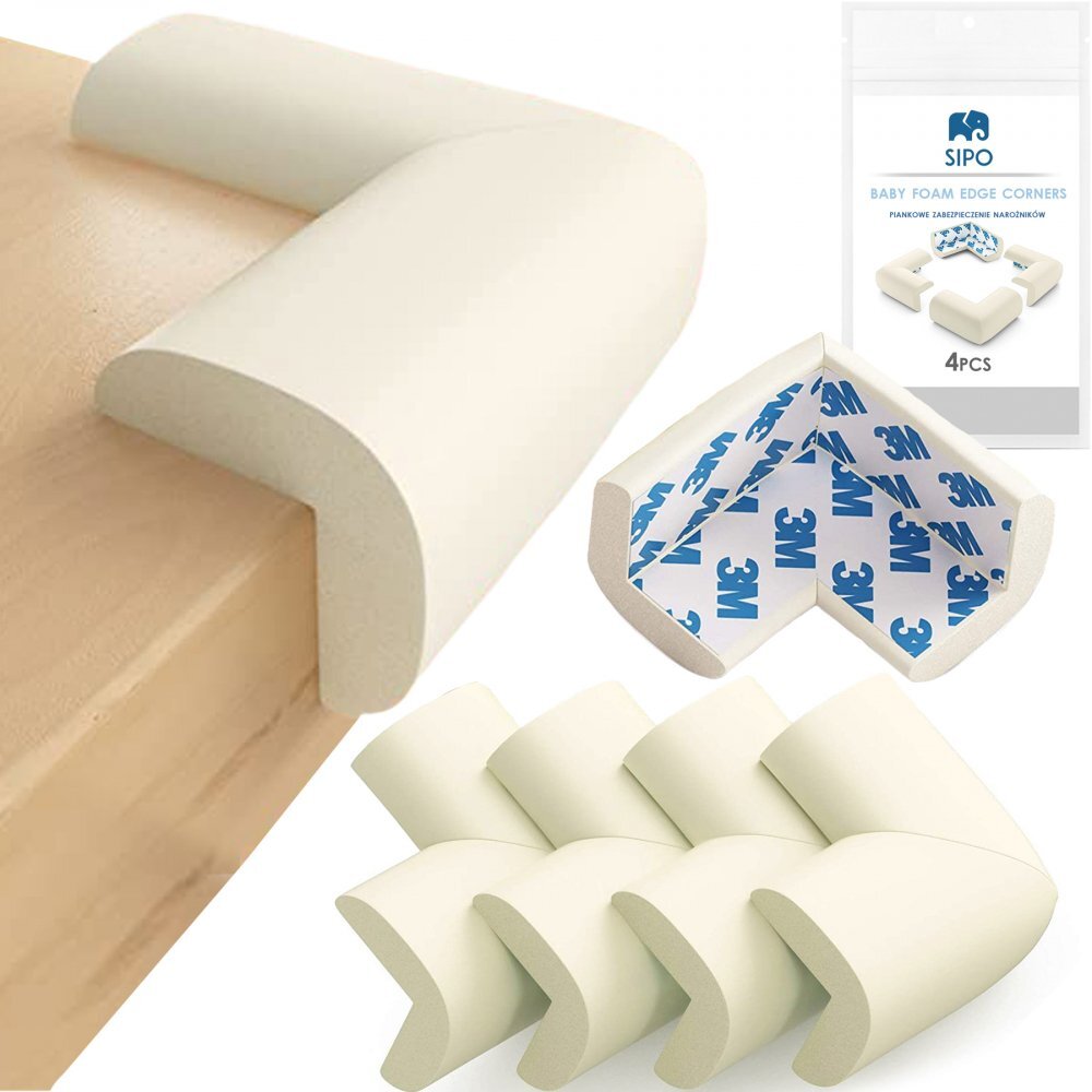 Sipo Set 4 aparatori moi Baby Safety pentru colturi crem