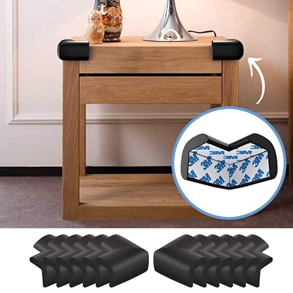 Sipo Set 4 aparatori moi Baby Safety pentru colturi negru