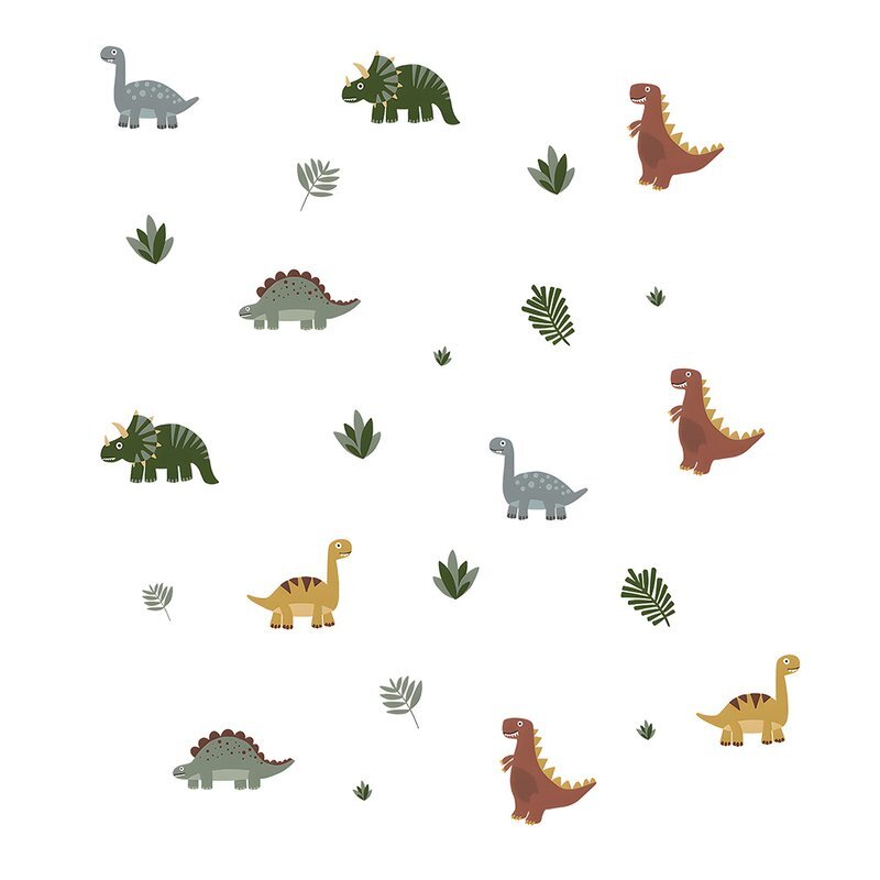 Sipo Sticker decorativ pentru copii autoadeziv Dinozauri 90x80 cm