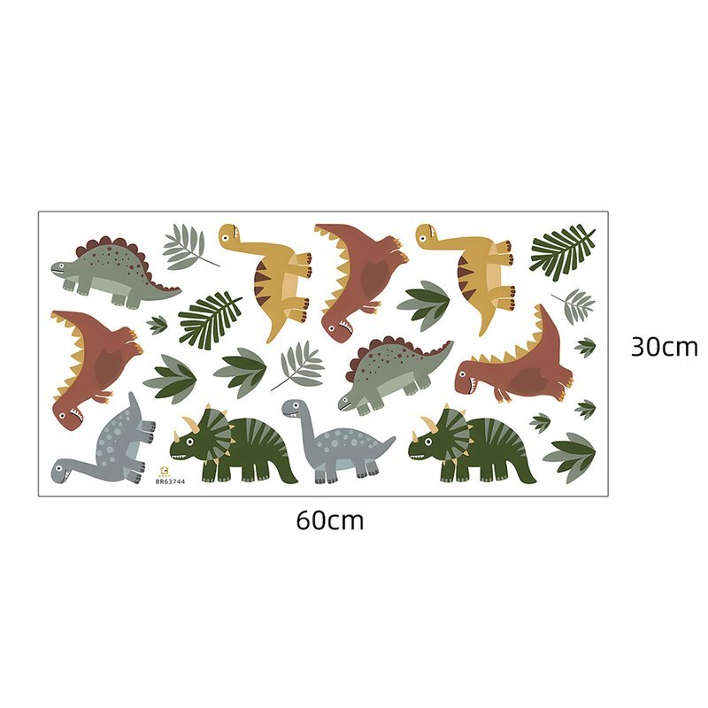 Sipo Sticker decorativ pentru copii autoadeziv Dinozauri 90x80 cm