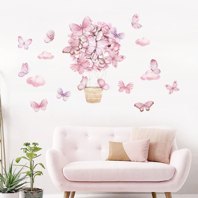 Sipo Sticker decorativ pentru copii autoadeziv Fluturi 53x88 cm