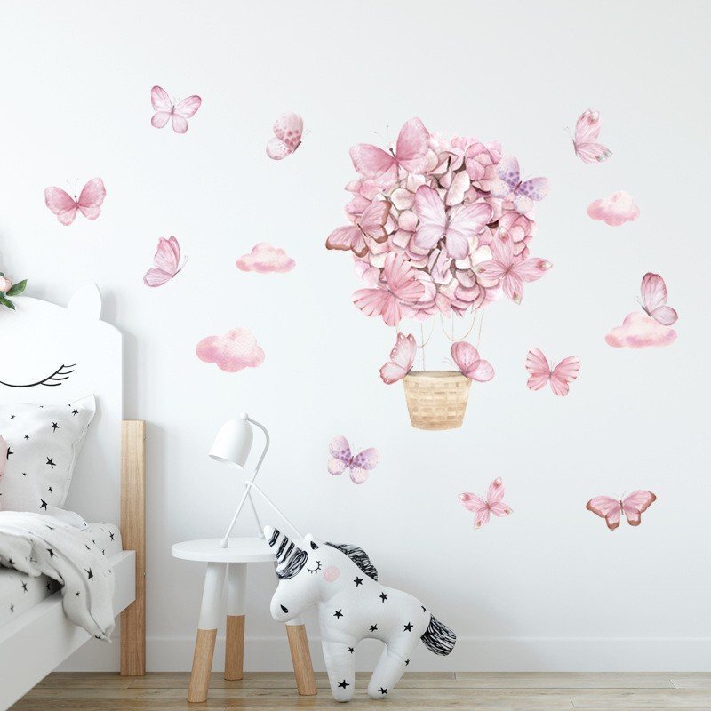 Sipo Sticker decorativ pentru copii autoadeziv Fluturi 53x88 cm
