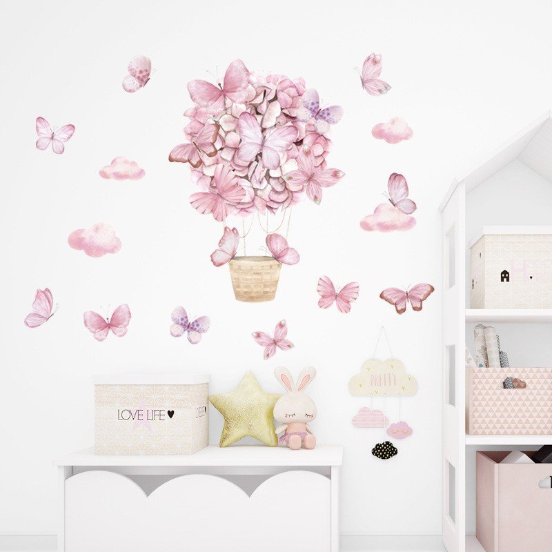 Sipo Sticker decorativ pentru copii autoadeziv Fluturi 53x88 cm