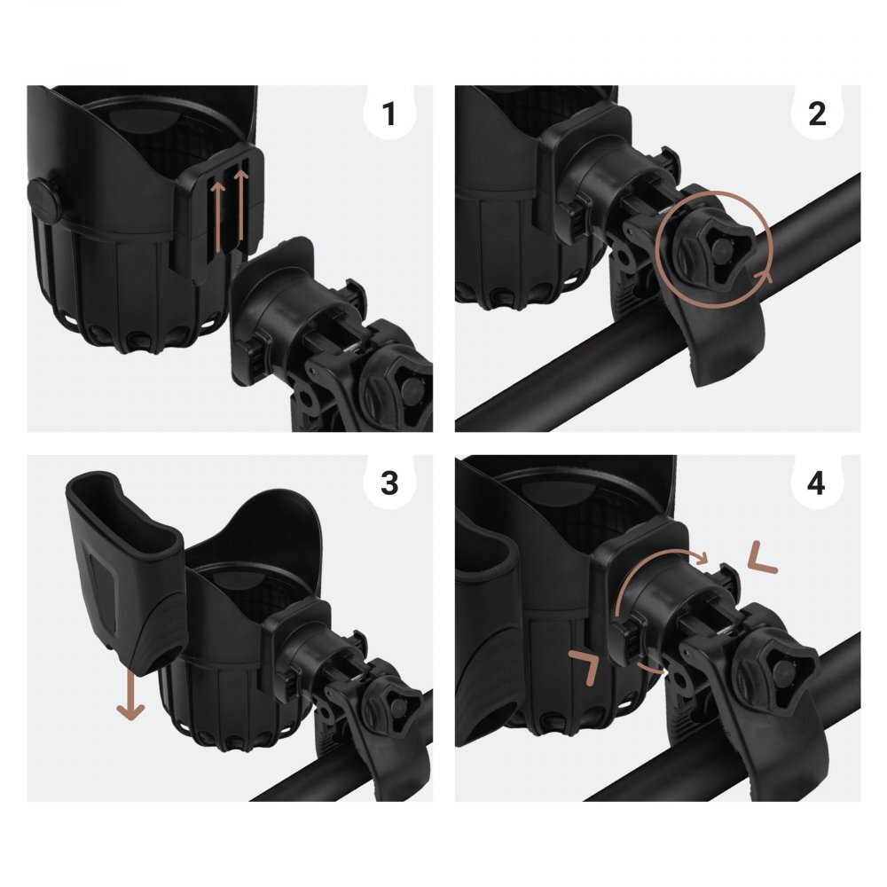Sipo Suport 2 in 1 pentru pahar si telefon Negru universal