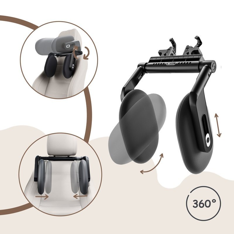 Sipo Tetiera auto reglabila pentru copii si adulti cu memory foam suport pentru cap