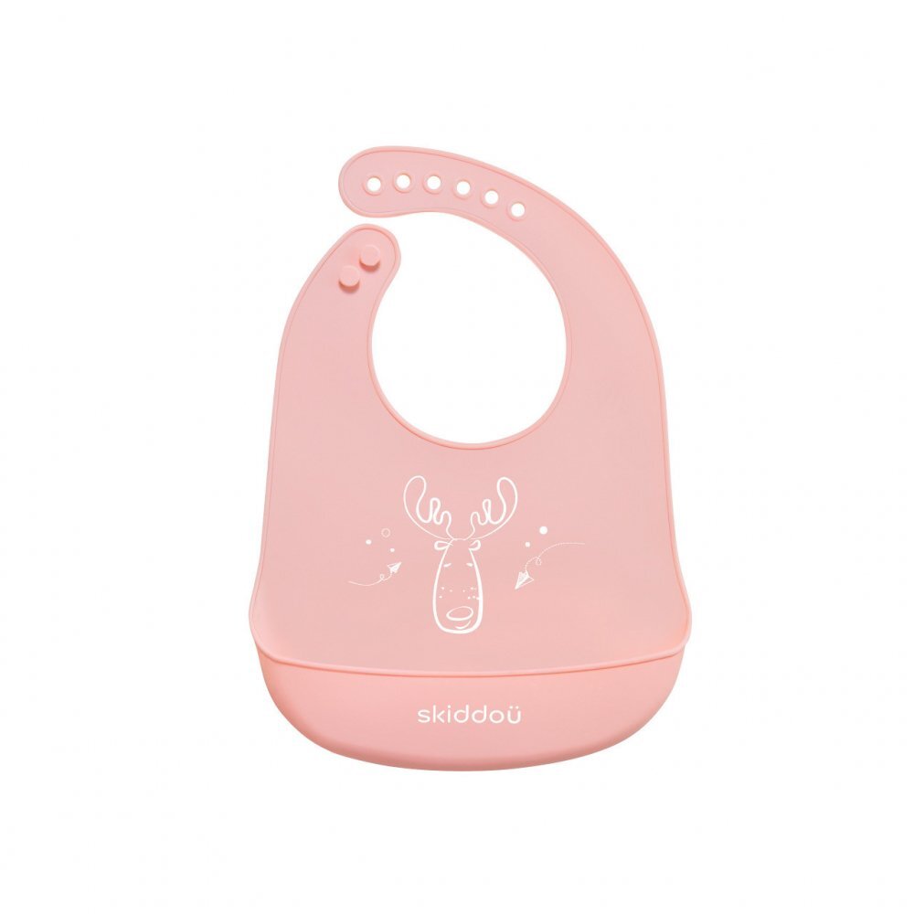 Skiddou Baveta din silicon Smekke Keep Pink