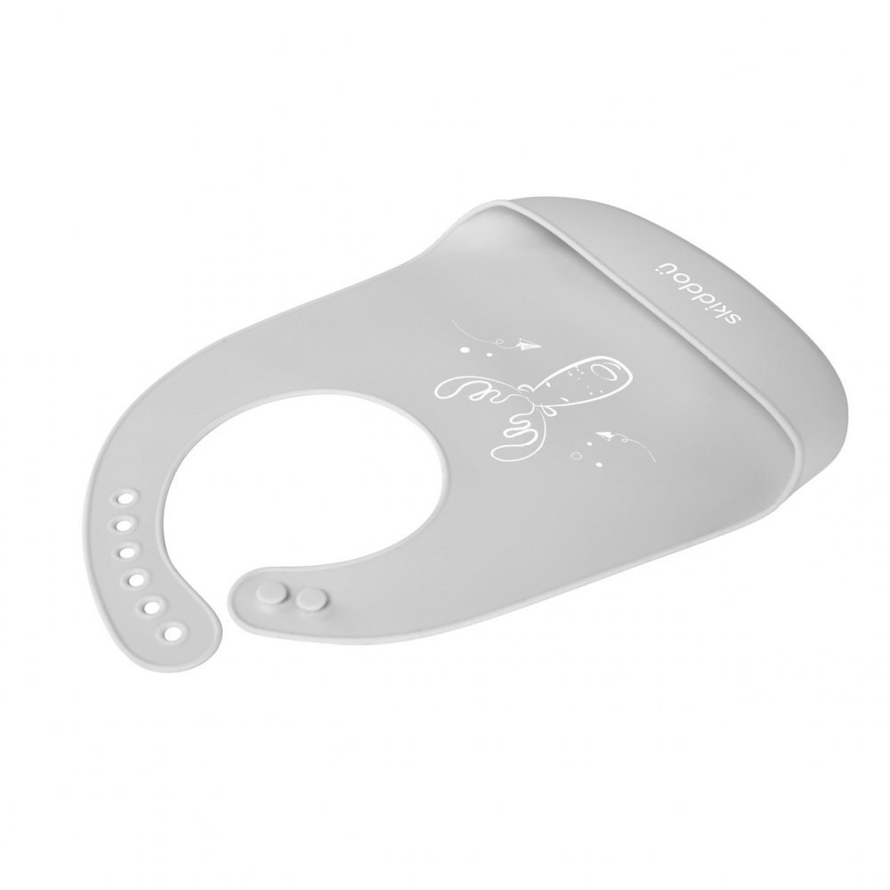 Skiddou Baveta din silicon Smekke Normandic dream Gri