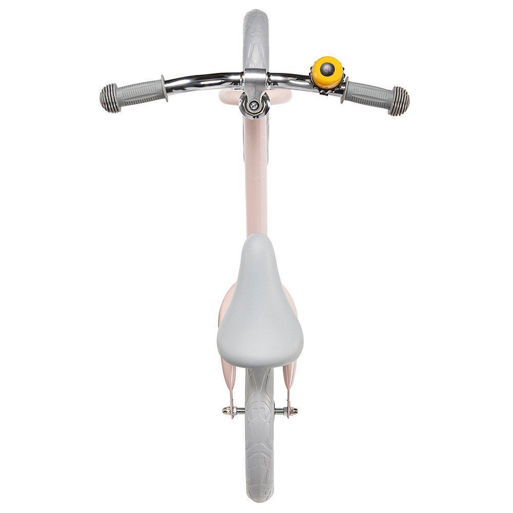 Skiddou Bicicleta copii fara pedale Nils Keep Pink Roz 12 inch cadru din aluminiu ultra-usoara scaun reglabil de la 33 la 39 cm roti spuma EVA+PU de la 2 ani include sonerie pentru bicicleta volan cu blocare prin rotire