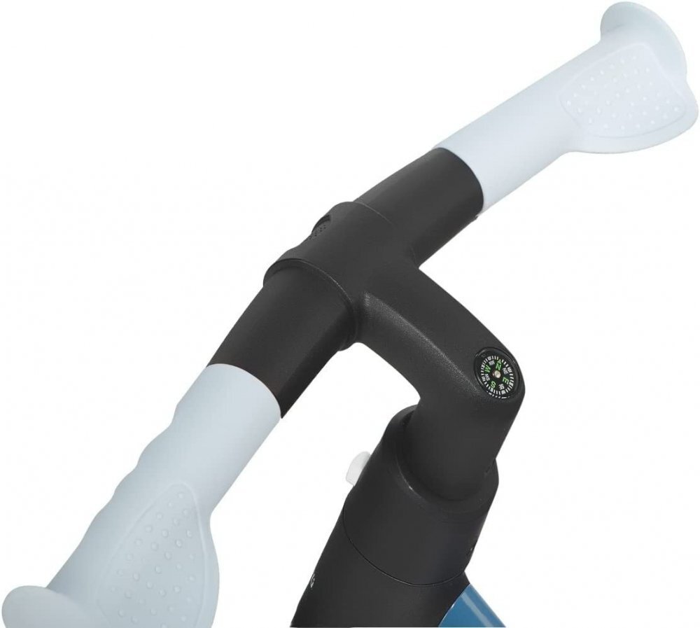 Skiddou Bicicleta copii fara pedale Ronny Denim Albastru 12 inch pliabila scaun reglabil 35.5-40 cm roata din fata are sistem de suspensii roti spuma EVA+PU ghidon reglabil pe 2 nivele de la 2 ani