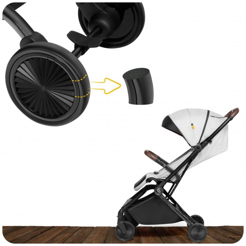 Skiddou Carucior sport pliabil Espoo Normandic Dream ultracompact pentru calatorii Gri