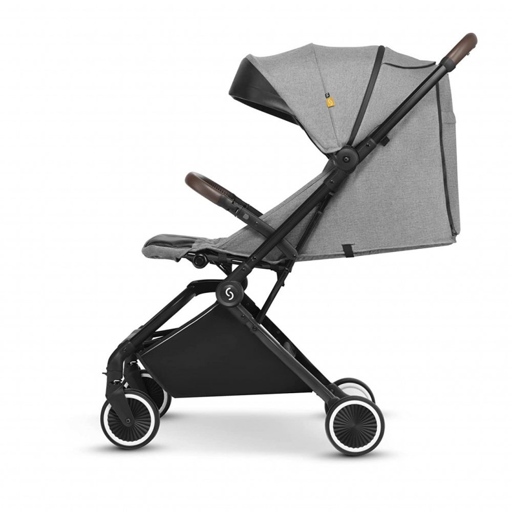 Skiddou Carucior sport pliabil ultracompact pentru calatorii Espoo+ Evening Shadow Gri inchis