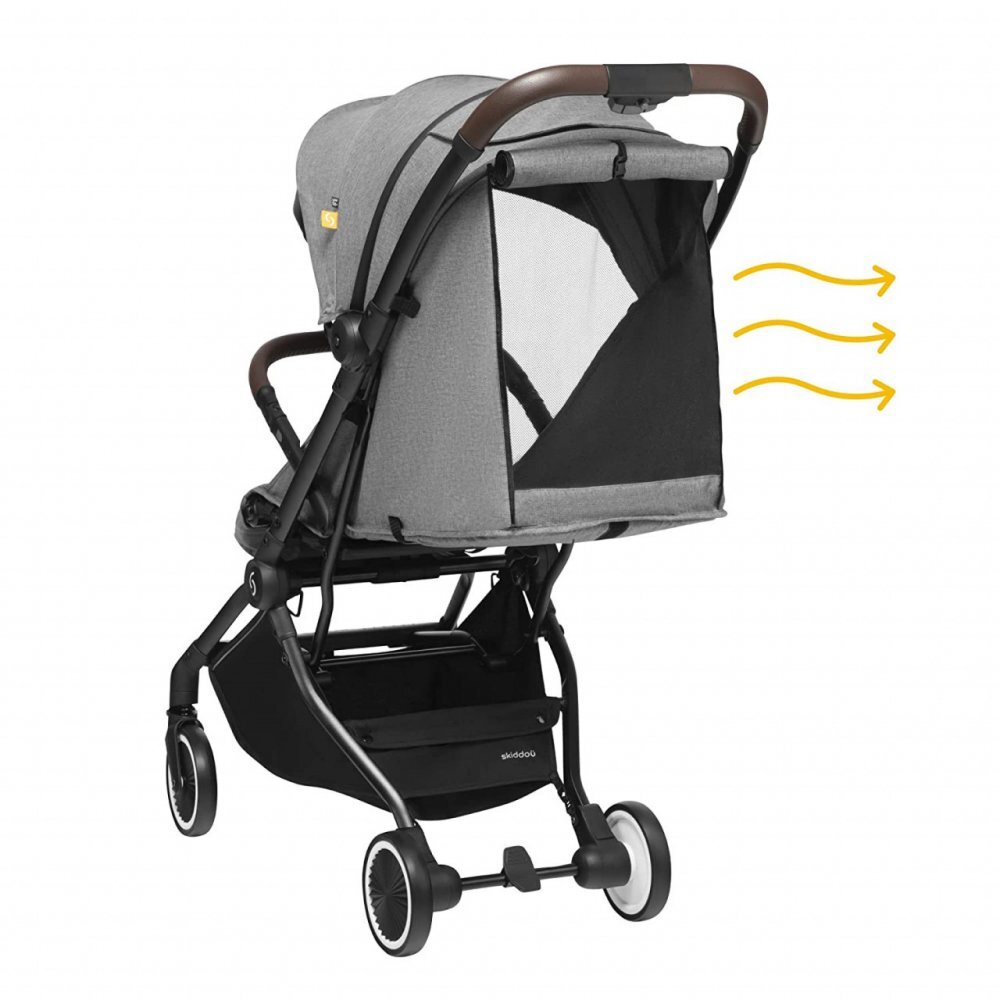Skiddou Carucior sport pliabil ultracompact pentru calatorii Espoo+ Evening Shadow Gri inchis