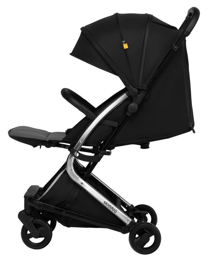 Skiddou Carucior sport pliabil ultracompact pentru calatorii Mikkeli Onyx Negru