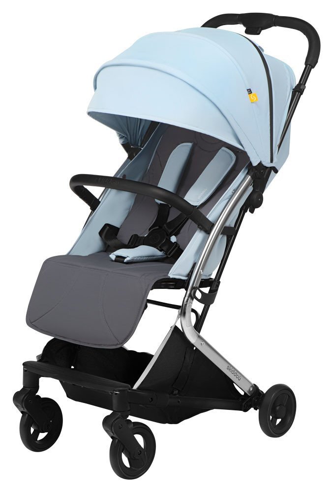 Skiddou Carucior sport pliabil ultracompact pentru calatorii Mikkeli Sky high Bleu