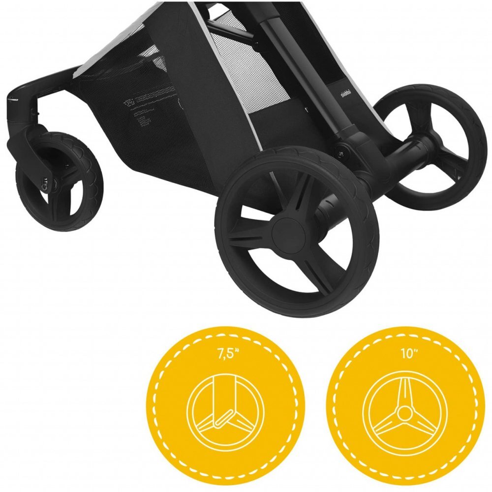 Skiddou Carucior transformabil 2 in 1 Nasjo Onyx Negru
