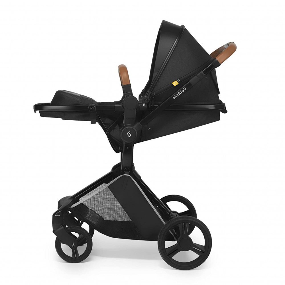 Skiddou Carucior transformabil 2 in 1 Nasjo Onyx Negru