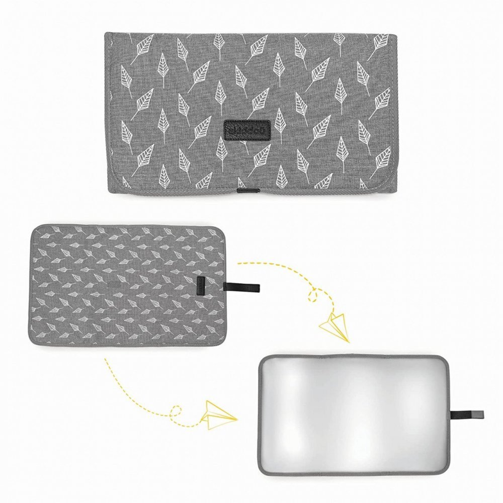 Skiddou Geanta multifunctionala pentru parinti Ingrid Evening Shadow Gri-Negru