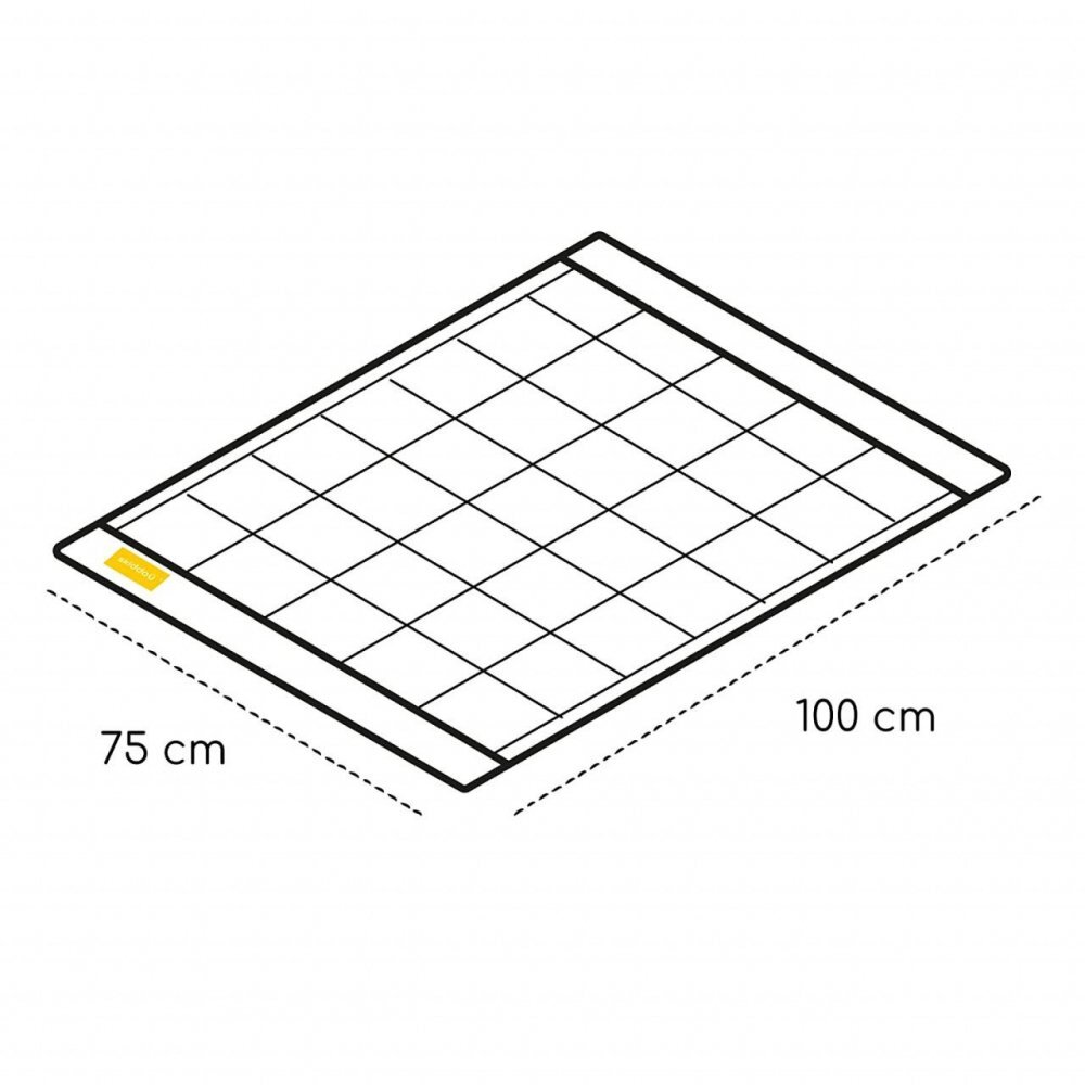 Skiddou Paturica nou nascut Teppi 100 bumbac galben 75x100 cm