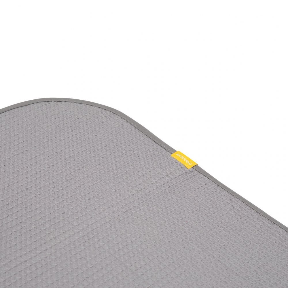 Skiddou Paturica nou nascut Teppi 100 bumbac gri inchis 75x100cm