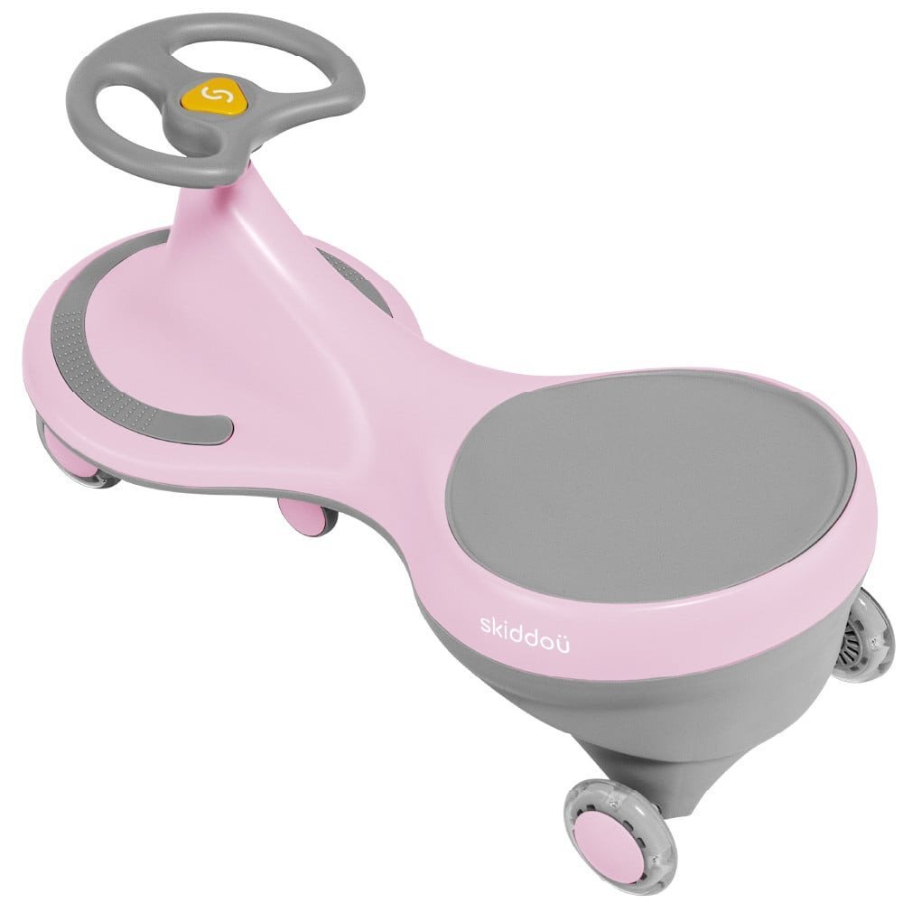 Skiddou PlasmaCar copii fara pedale gravitationala Bjorg Keep Pink roz cu roti din spuma PU recomandata copiilor de la 3 ani cu o greutate maxima de 50 kg