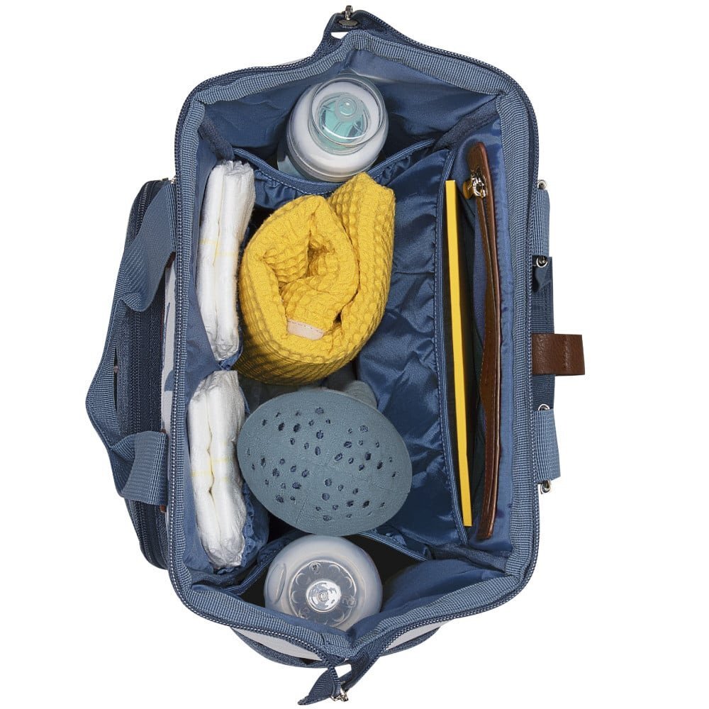 Skiddou Rucsac multifunctional mamici Astrid Denim Bleumarin