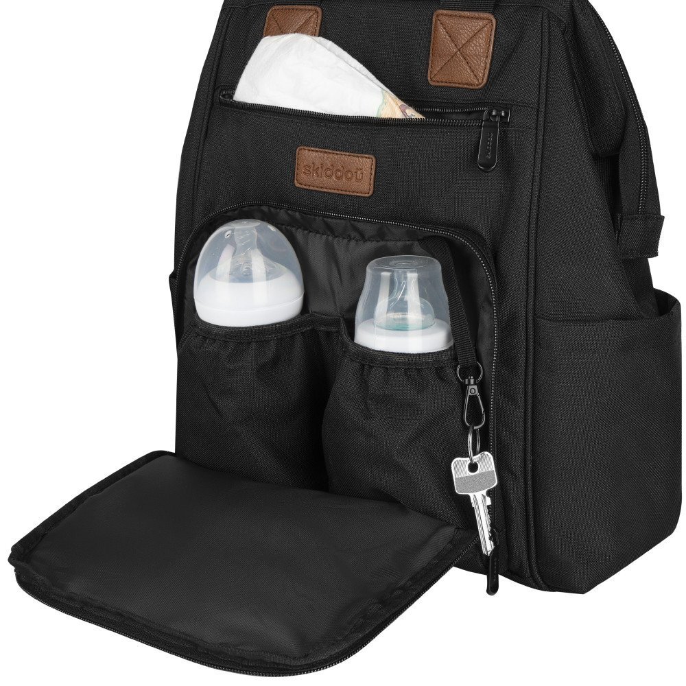 Skiddou Rucsac multifunctional mamici Astrid Onyx Negru