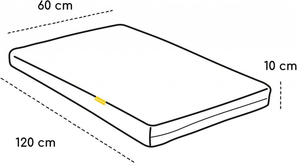 Skiddou Saltea copii Jens din spuma 120x60x10 cm