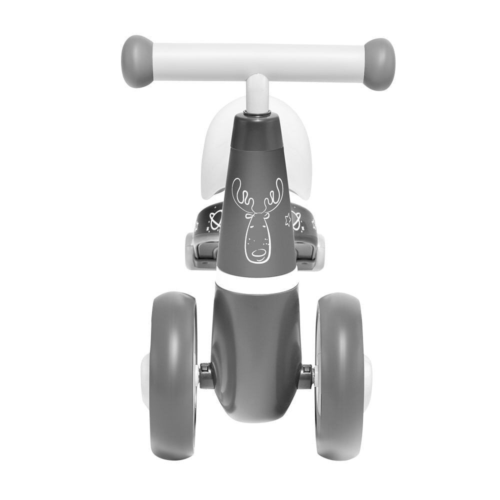 Skiddou Tricicleta pentru copii fara pedale Berit Ride-On Evening Shadow Gri actionata cu picioarele recomandata copiilor de la 1 an pana la 3 ani cu roti din spuma EVA