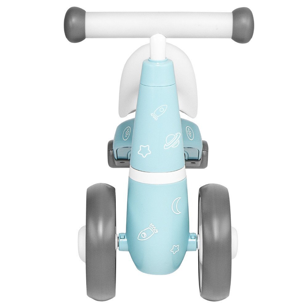 Skiddou Tricicleta pentru copii fara pedale Berit Ride-On Sky High Bleu actionata cu picioarele recomandata copiilor de la 1 an pana la 3 ani cu roti din spuma EVA